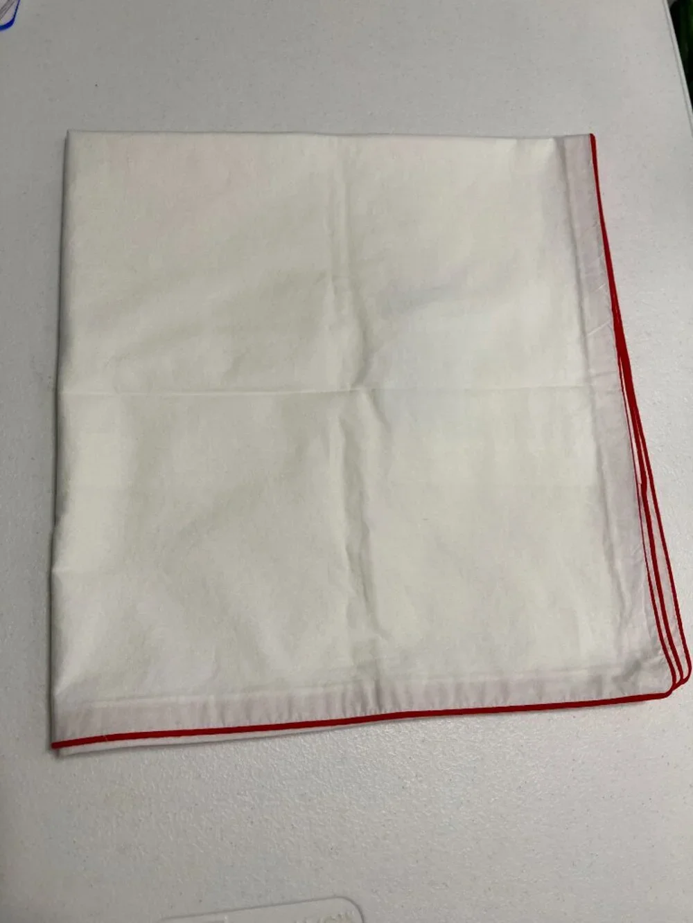 Share Pottery Barn Euro Cotton Pillow Cover Sham White Farmhouse 25x24